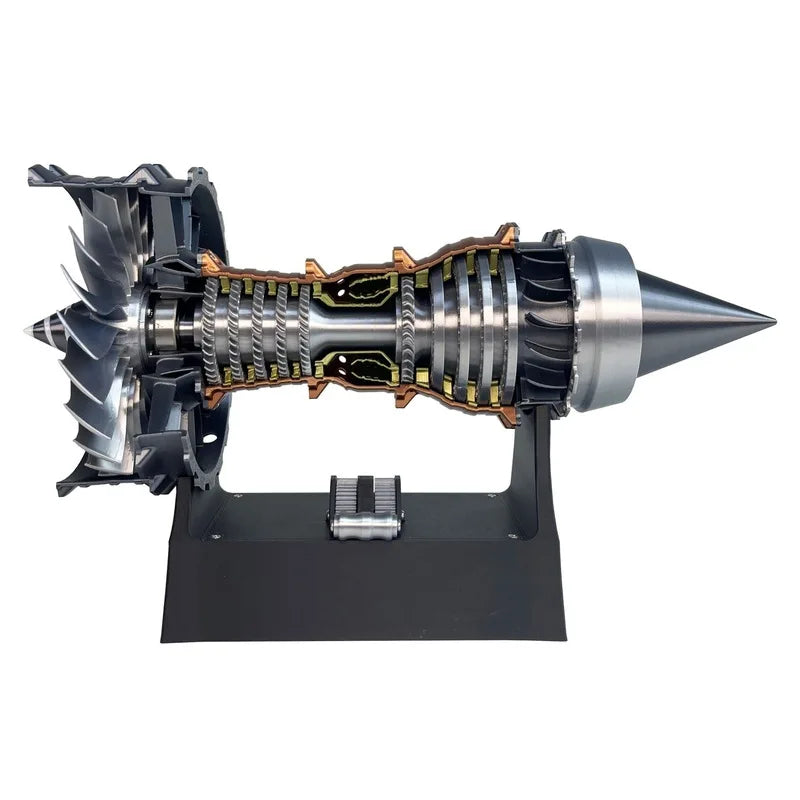 Rolls Royce Aircraft Turbofan Engine Model Science Experiment Jet Engine with Charging Function and Variable Speed