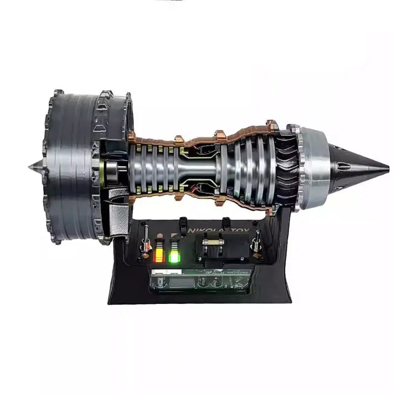Aviation aircraft engine violent brushless motor super turbofan engine model decoration can start engine desktop decoration