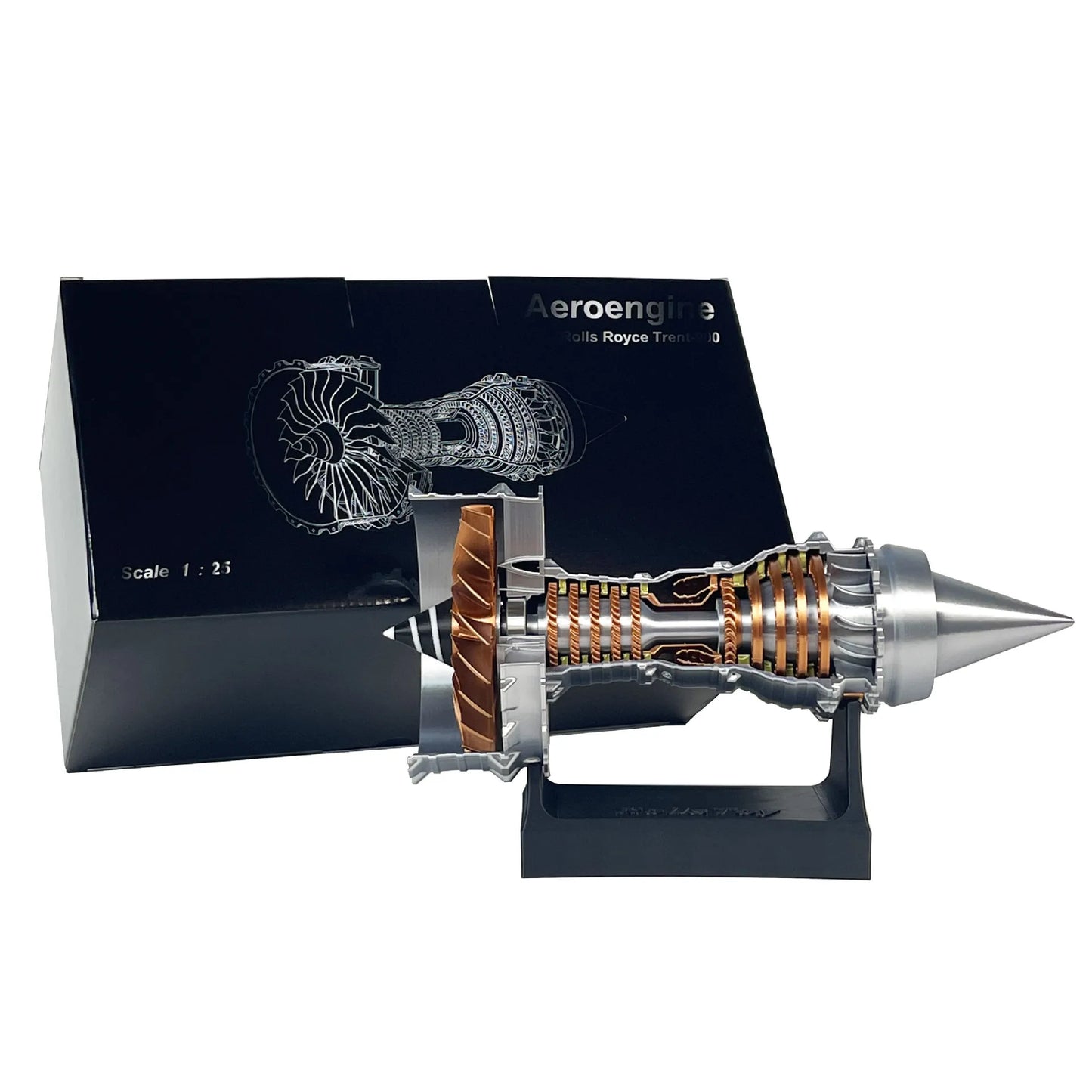 Aircraft engine model can start aircraft turbine engine assembly toy ornament, children's birthday gift