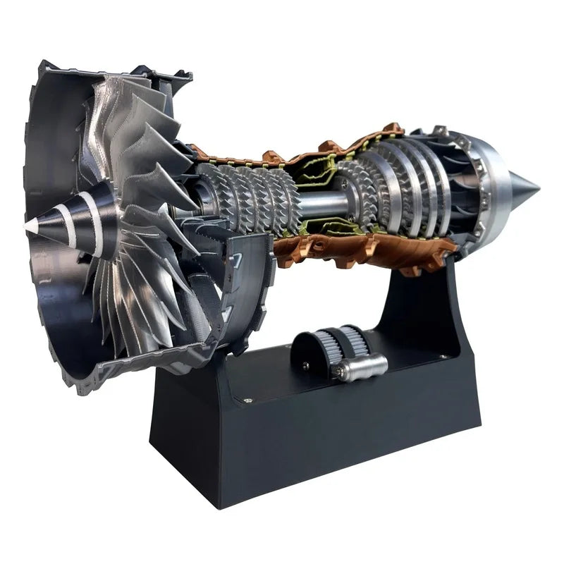 Rolls Royce Aircraft Turbofan Engine Model Science Experiment Jet Engine with Charging Function and Variable Speed