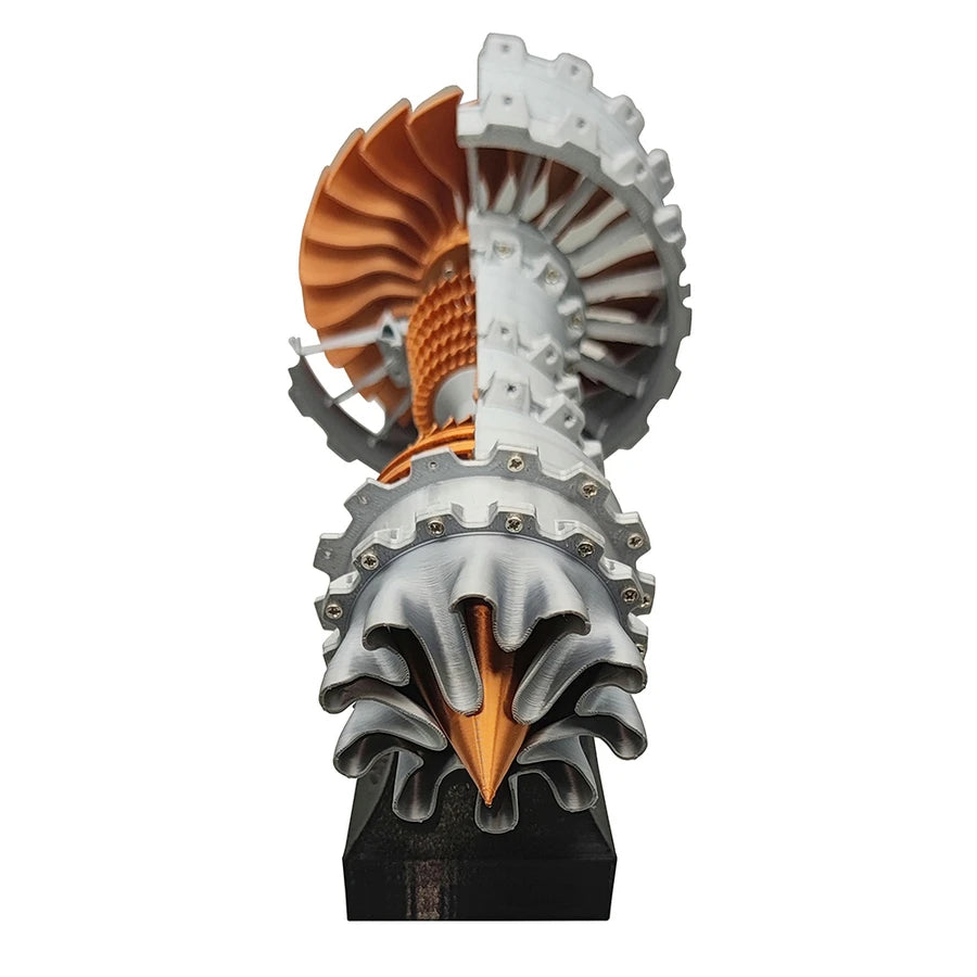 8.7" TR900 Turbofan Aircraft Engine 3D Printing Model Mini Turbo Fan Engine Assemble Aircraft Engine Model