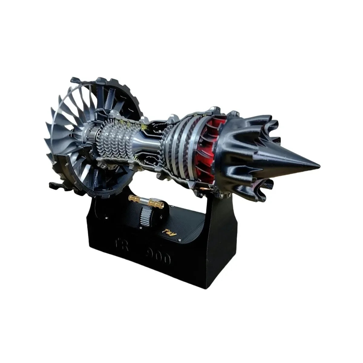 Upgrade TR900 Turbofan Engine Model DIY Assembly Kit High-speed Aircraft Jet Engine 3D Printing Experimental Toy - Finished