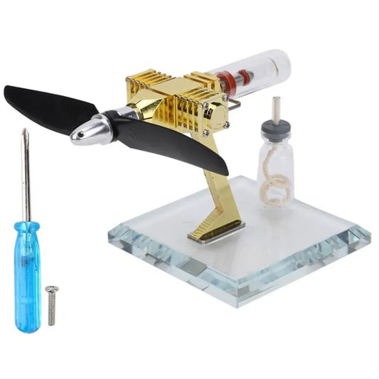 Aircraft Stirling Engine External Combustion Engine Science and Technology Puzzle Toy Model Novel men adults Gifts