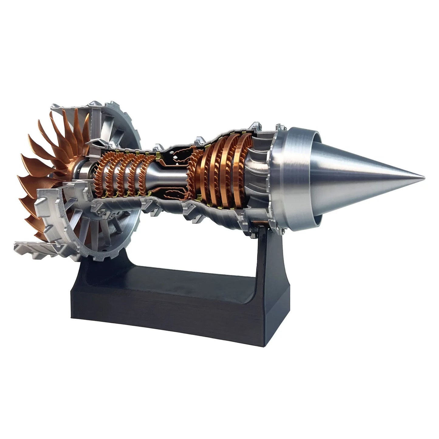 Aircraft engine model can start aircraft turbine engine assembly toy ornament, children's birthday gift