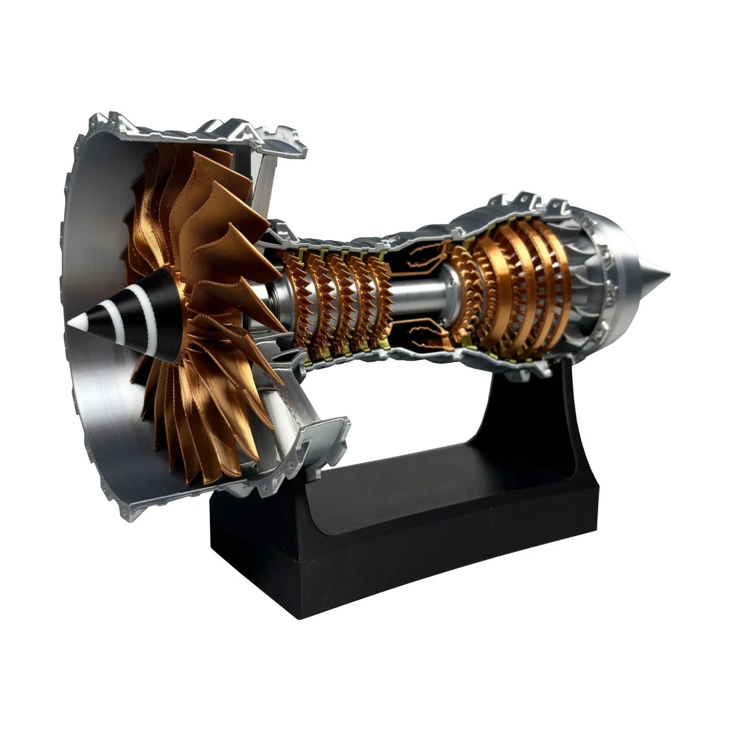 Aircraft engine model can start aircraft turbine engine assembly toy ornament, children's birthday gift