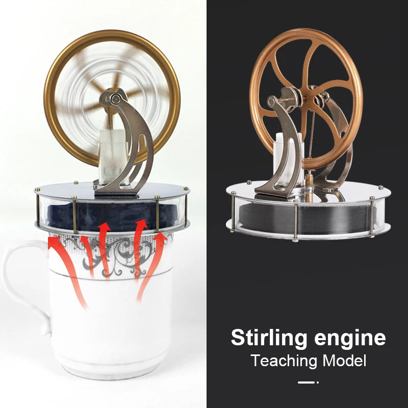 Cryogenic Stirling Engine Model Puzzle Toys Children Adult DIY Experimental Temperature Differential Machine Stirling Engine