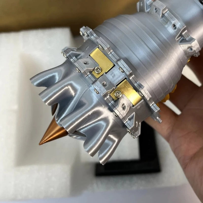 Creative turbofan engine model, aircraft engine model ornament toy can be started