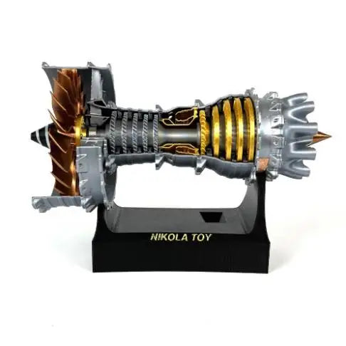Creative turbofan engine model, aircraft engine model ornament toy can be started