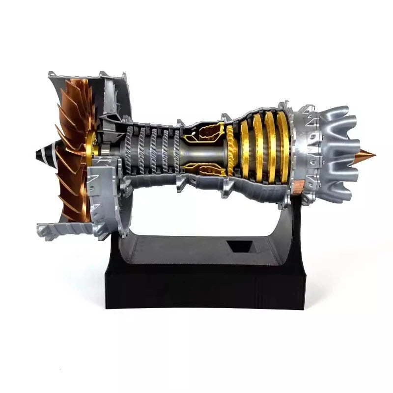 Creative turbofan engine model, aircraft engine model ornament toy can be started